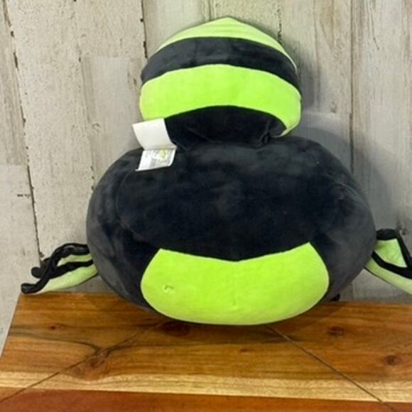 NWT Squishmallows Fury Hornet Plush Toy Black & Green Medium 10" - Picture 4 of 5
